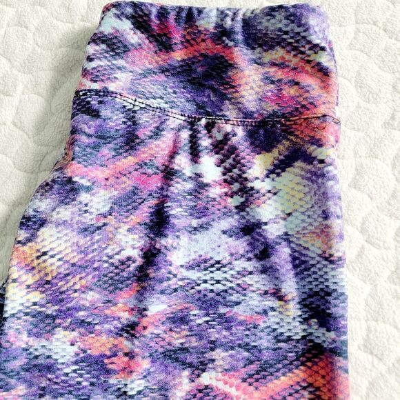 Balance Collection leggings butter soft medium colorful rainbow reptile - Picture 3 of 8